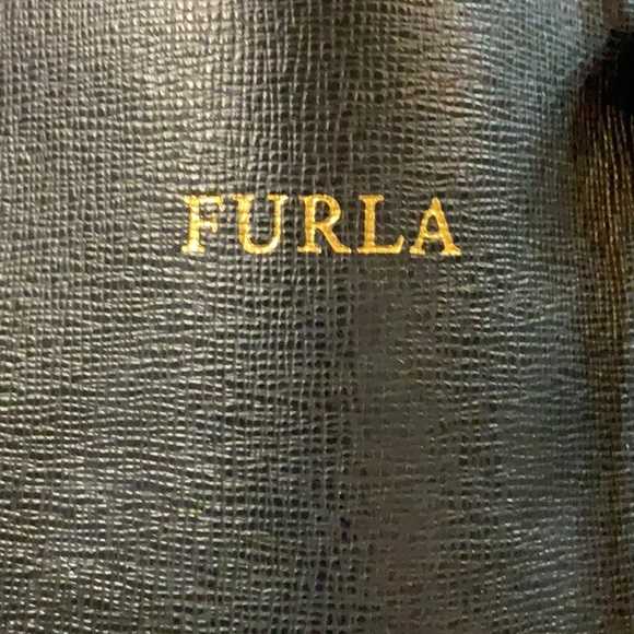 FURLA Sally Saffiano Leather Tote (EUC) Black - Picture 5 of 17